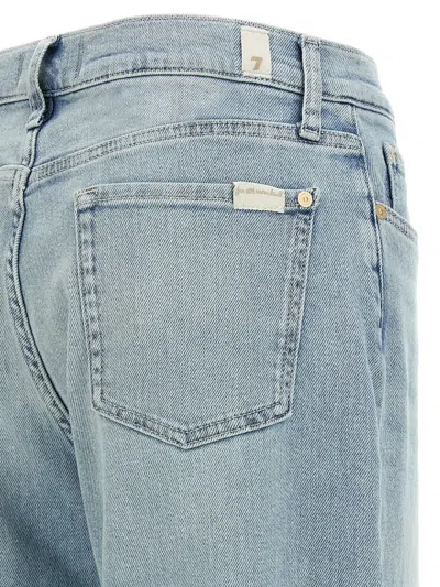 7 For All Mankind Lotta Wide-leg Jeans In Blue