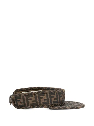 Fendi Ff-motif Visor Hat In Multi