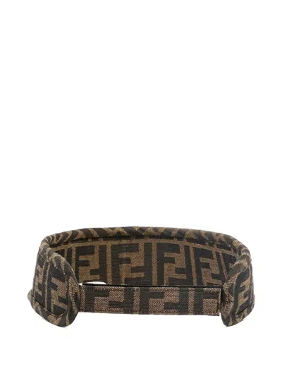Fendi Ff-motif Visor Hat In Multi