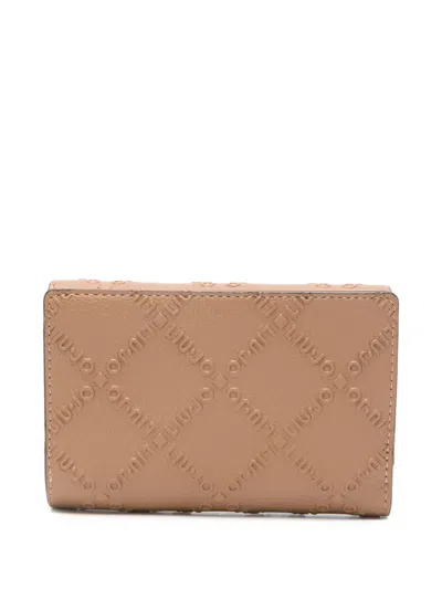 Liu •jo Logo-embossed Wallet In Brown