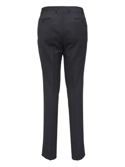 Canali Wool Tailored Trousers In Gray