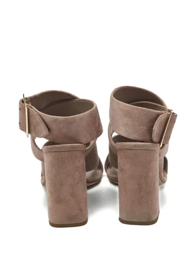 Pre-owned Burberry Blaine Criss-cross Sandals In Neutral