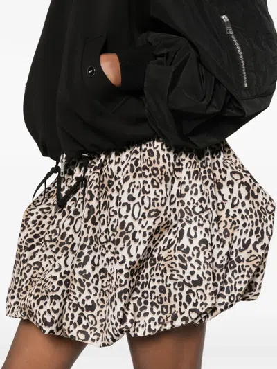 Liu •jo Leopard-pattern Mini Skirt In Animal Print