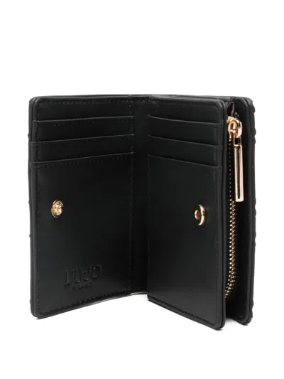 Liu •jo Logo-embossed Wallet In Black