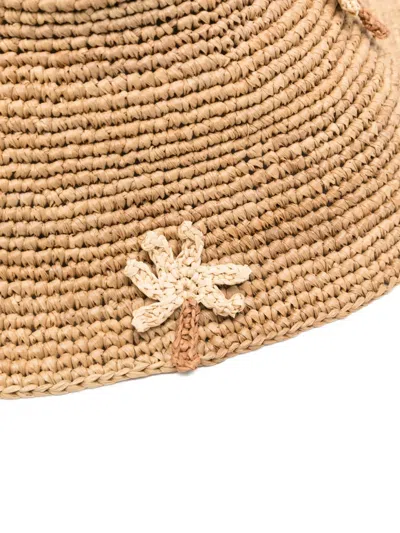 Alanui Shadow Of The Palm Raffia Hat In Brown