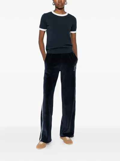 Apc Contrasting-trims T-shirt In Black