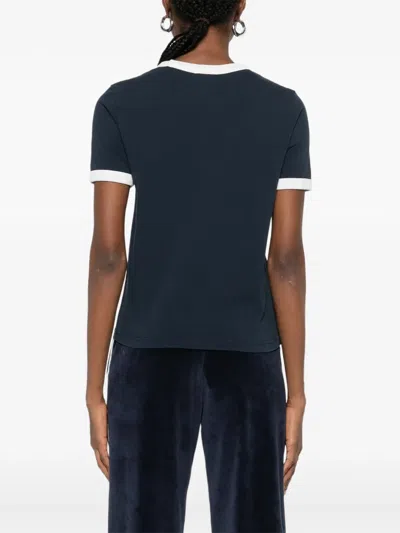 Apc Contrasting-trims T-shirt In Black