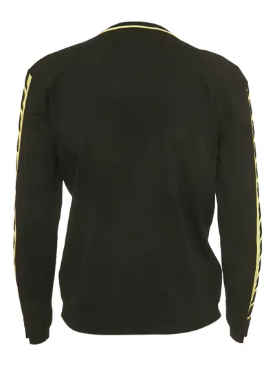 Pre-owned Versace Buttoned Cardigan In Black