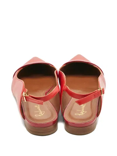 Pre-owned Malone Souliers Marion Luwolt Slingback Pumps In Red