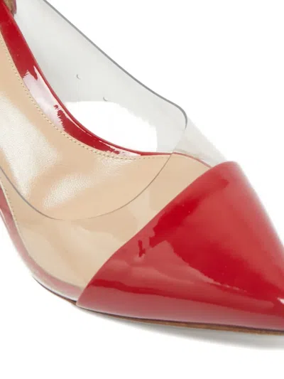 Pre-owned Gianvito Rossi Plexi Patent-leather Pumps 37-5 In White