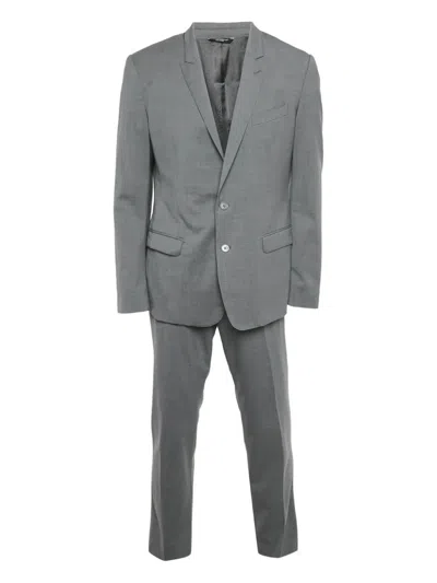 Pre-owned Dolce & Gabbana Single-breasted Wool Suit In Gray
