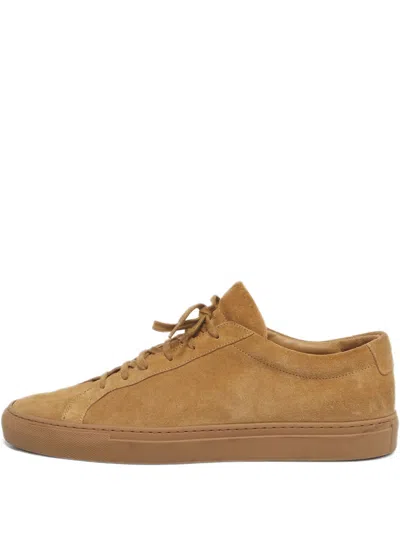 Pre-owned Common Projects Achilles Suede Sneakers In Brown