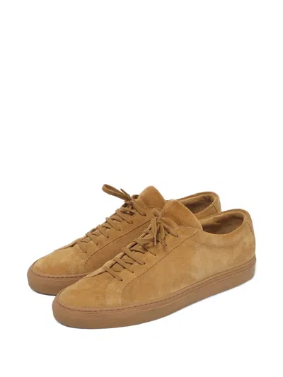 Pre-owned Common Projects Achilles Suede Sneakers In Brown