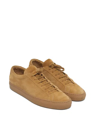 Pre-owned Common Projects Achilles Suede Sneakers In Brown