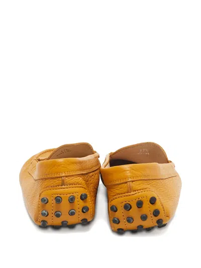 Pre-owned Tod's Leather Loafers In Yellow