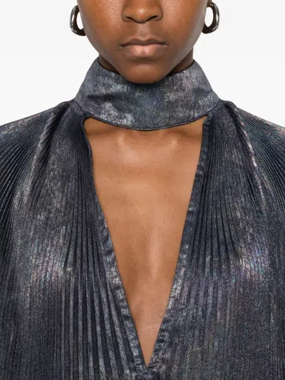 L'idée Empress V-neck Top In Black