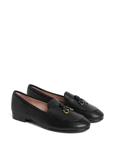 Coccinelle Loop Leather Loafers In Black