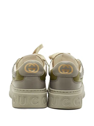 Pre-owned Gucci Chunky B Lace-up Sneakers In Neutral