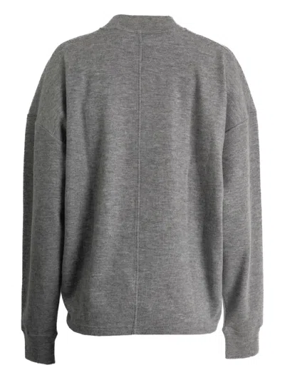 The Row Mock-neck Sweater In Gray