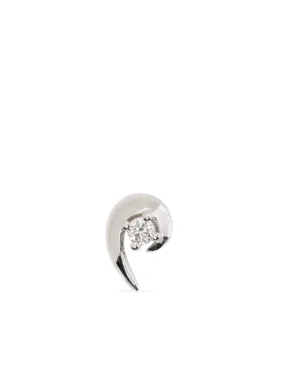 Shaun Leane Talon Diamond Stud Earring In Silver
