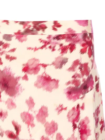 Isabel Marant Étoile Isabel Marant X Sakura Floral Printed Slit Long Skirt In Pink