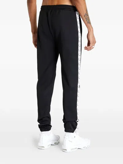 Fred Perry Side-tape Track Pants In Black