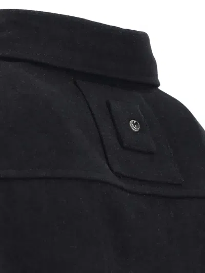 White Sand Button-up Shirt In Black