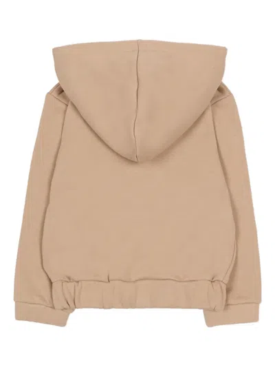 John Richmond Junior Zipped Hooded Top In Neutral