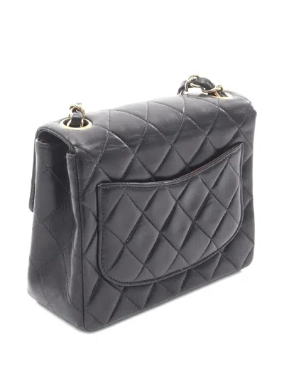 Pre-owned Chanel 2002-2003 Mini Flap Shoulder Bag In Black