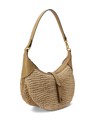 Polo Ralph Lauren Polo Id Shoulder Bag In Nude