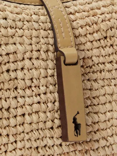 Polo Ralph Lauren Polo Id Shoulder Bag In Nude