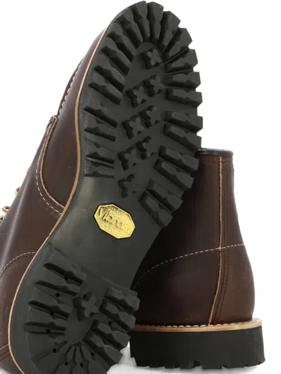 Red Wing Shoes Lace-up Moc-toe Boots In Brown