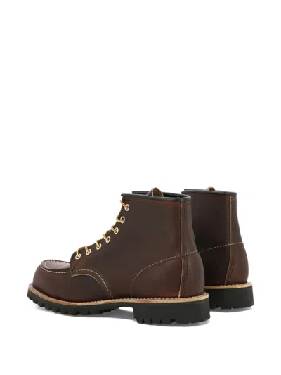 Red Wing Shoes Lace-up Moc-toe Boots In Brown