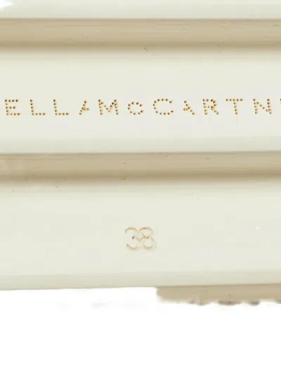 Pre-owned Stella Mccartney Elyse Star-cut Platform Sneakers In Gold