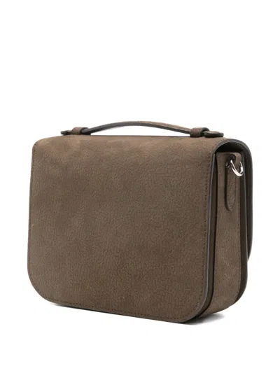 Stella Mccartney Logo-perforated Cross Body Bag In Brown