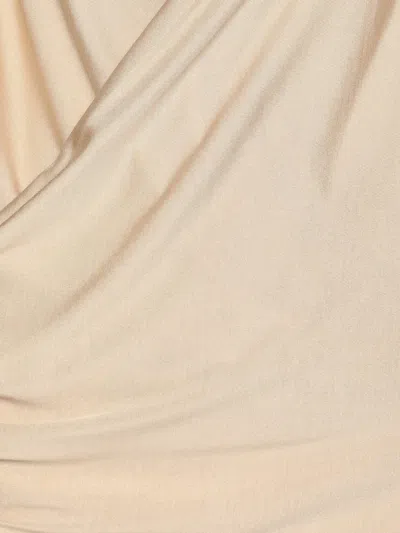 Pre-owned Polo Ralph Lauren Draped Silk Blouse In Neutral