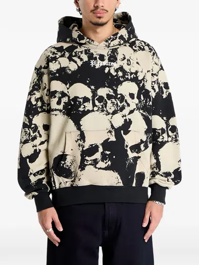 Pleasures Despair Skull-graphic Hoodie In Black