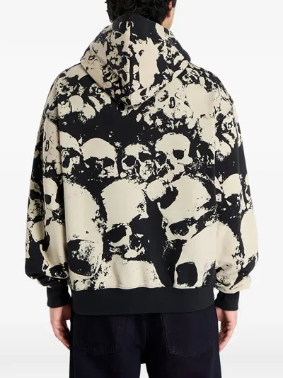 Pleasures Despair Skull-graphic Hoodie In Black
