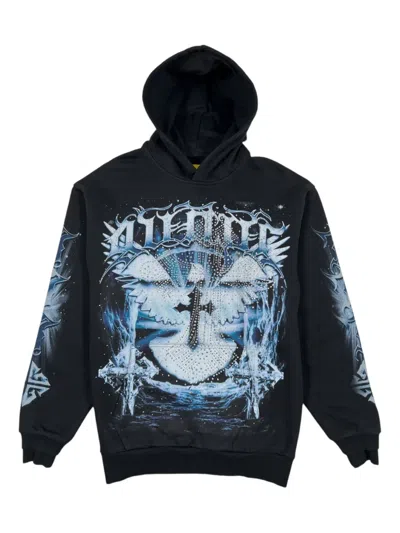 Guapi Heavens Vault Graphic Hoodie In Black