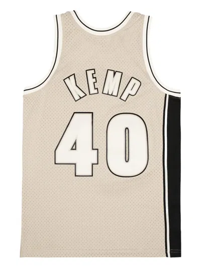 Mitchell & Ness Swingman Nba Supersonics 1995 Shawn Kemp Tank Top In Neutral