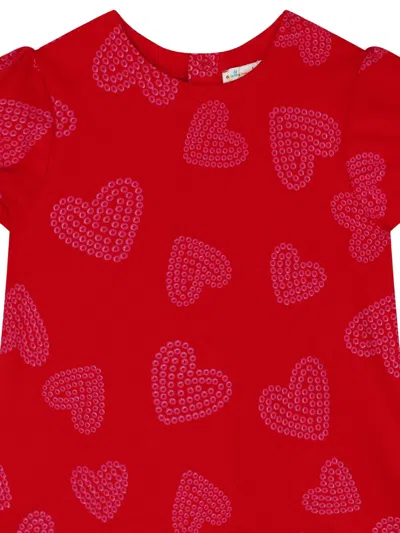 Agatha Ruiz De La Prada Sequin Heart Dress In Red