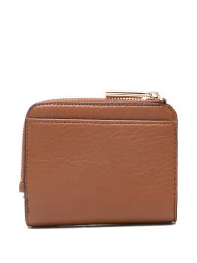 Liu •jo Zip Leather Wallet In Brown