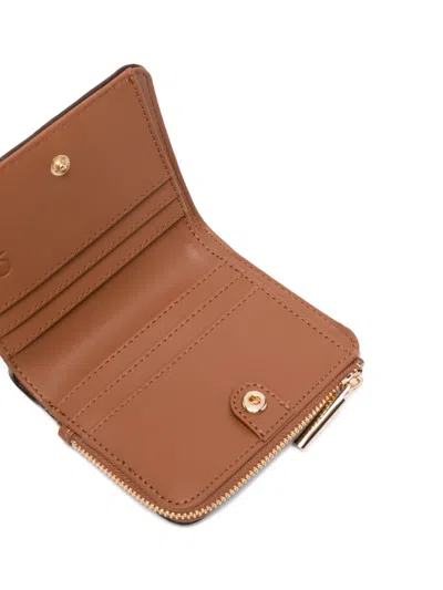 Liu •jo Zip Leather Wallet In Brown