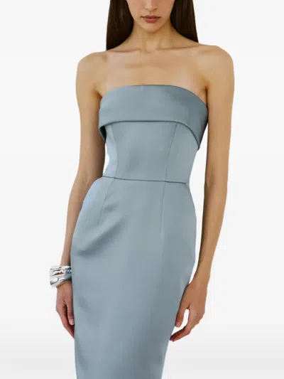 The New Arrivals Ilkyaz Ozel Rhea Maxi Dress In Gray