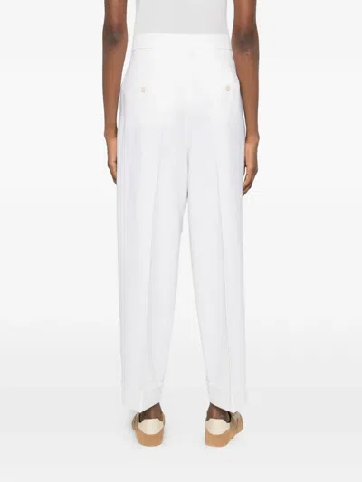 Max Mara Pleated Trousers In White