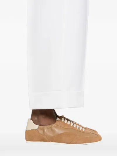 Max Mara Pleated Trousers In White