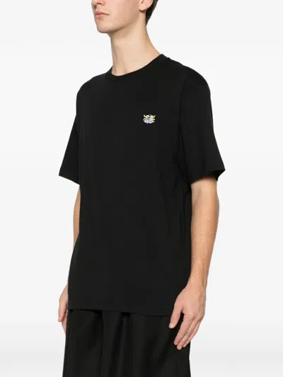 Kenzo Embroidered Crewneck T-shirt In Black