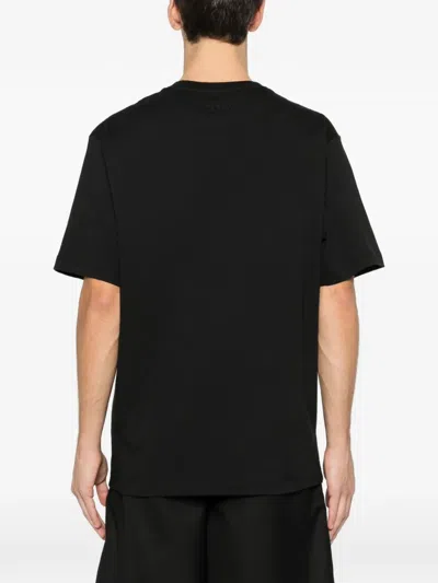Kenzo Embroidered Crewneck T-shirt In Black