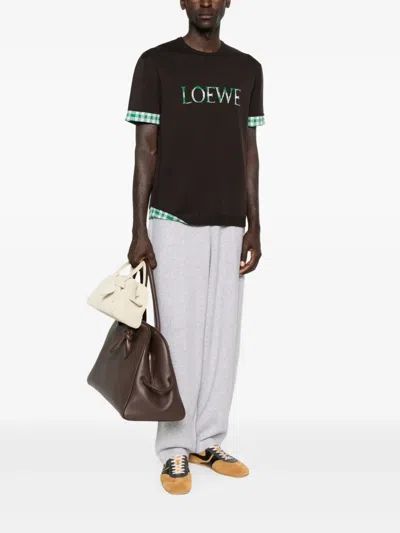 Loewe Short-sleeved T-shirt In Brown