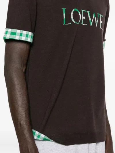 Loewe Short-sleeved T-shirt In Brown